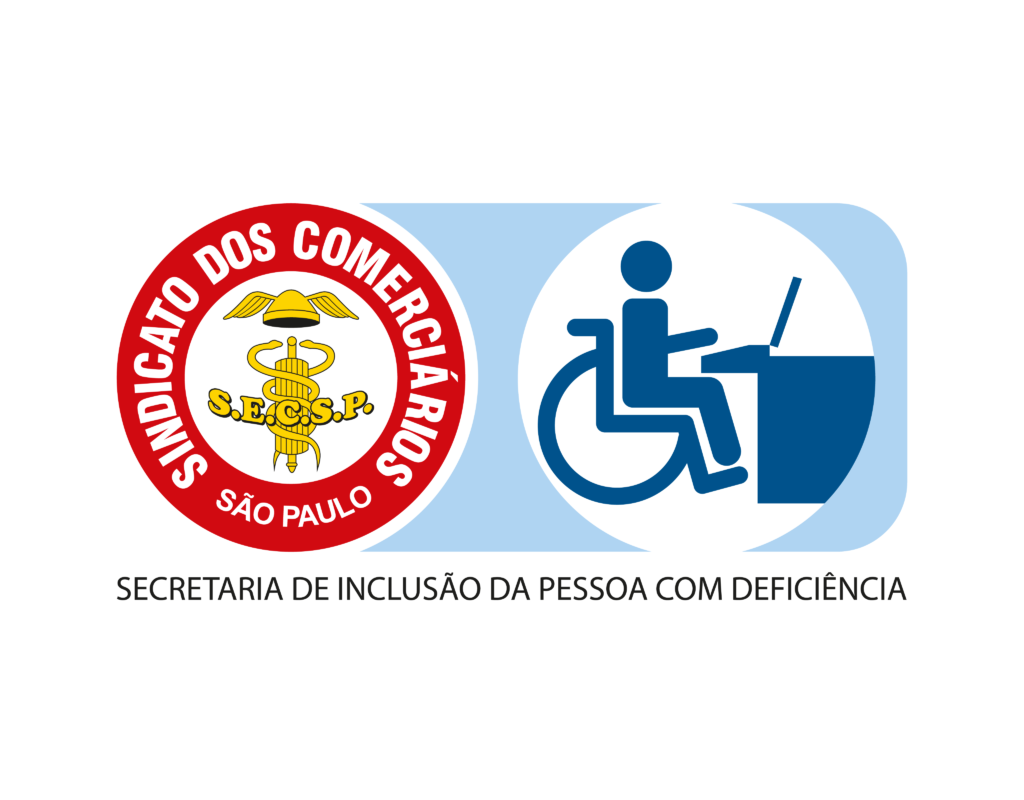 Logo Sindicato dos Comerciários - Secretaria de Inclusão da Pessoa com Deficiência